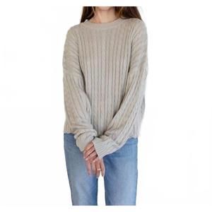 NEW THINGS BETWEEN casey sweater in light grey